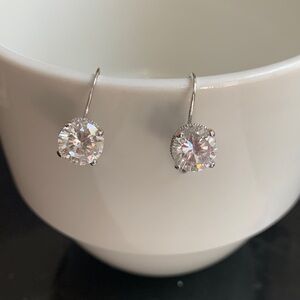 Diamond drop earrings